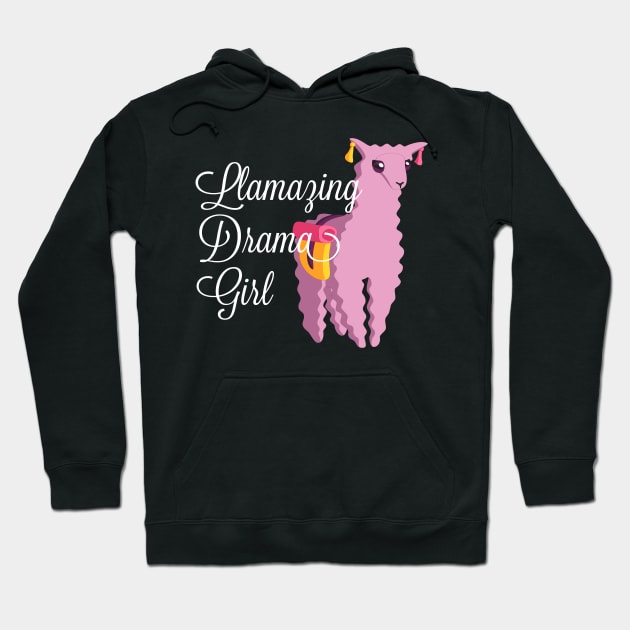 Llamazing Drama Girl - Llama Hoodie by Animal Specials